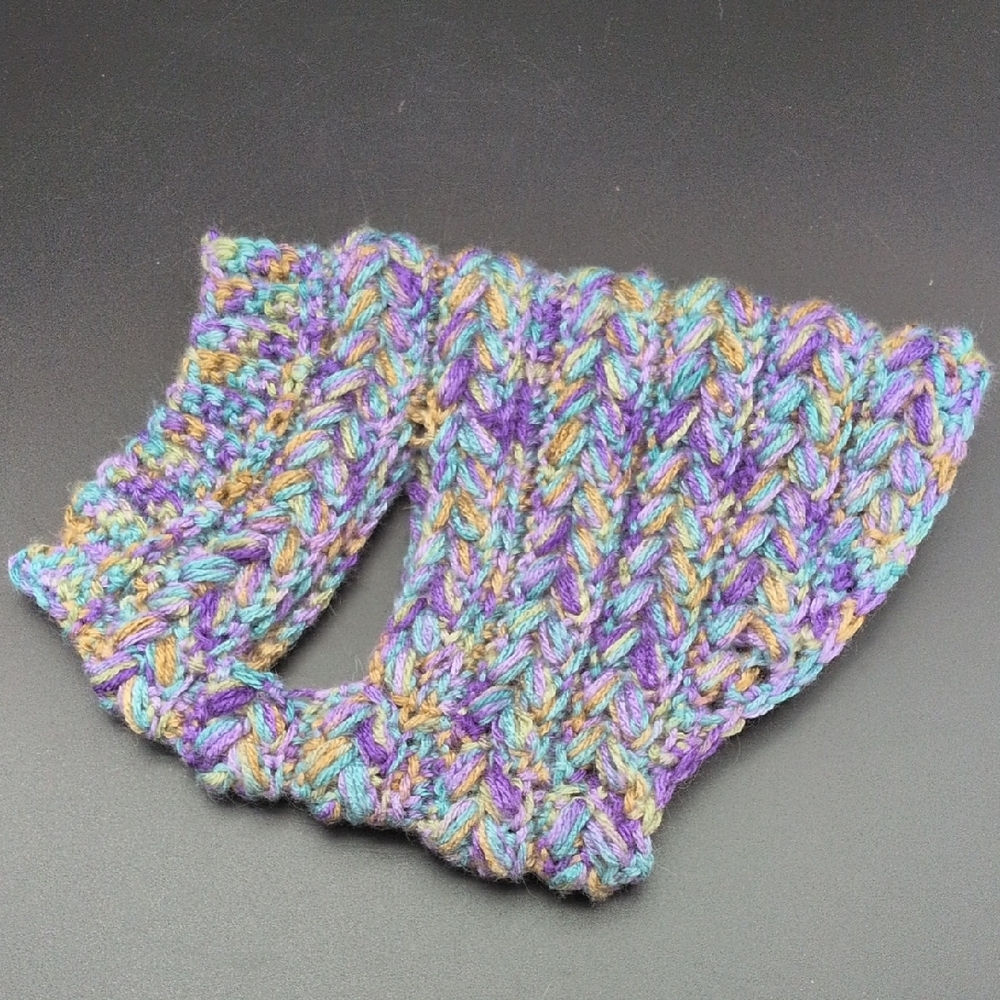 Multicolor Knit Dog Sweater